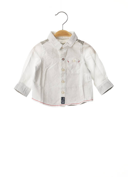 Chemise manches longues manches longues blanc IKKS garcon