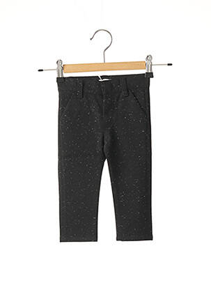 Pantalon slim stretch taille ajustable noir IKKS fille