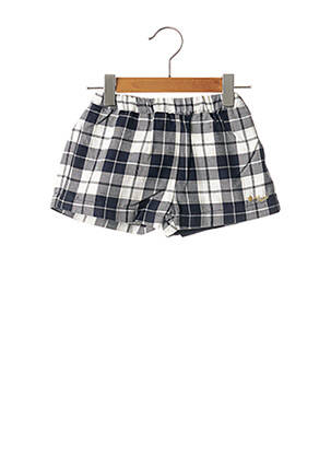 Short coupe droite taille élastique bleu CHICCO fille