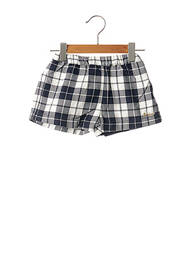 Short coupe droite taille élastique bleu CHICCO fille