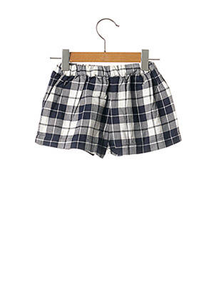 Short coupe droite taille élastique bleu CHICCO fille