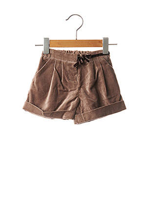 Short stretch taille ajustable marron CHICCO fille