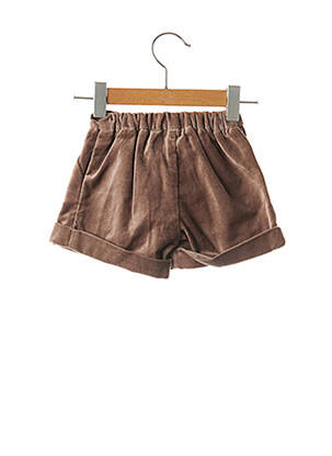 Short stretch taille ajustable marron CHICCO fille