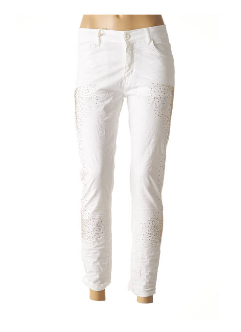 Pantalon 7/8 beige CURVY BY KOIBA pour femme