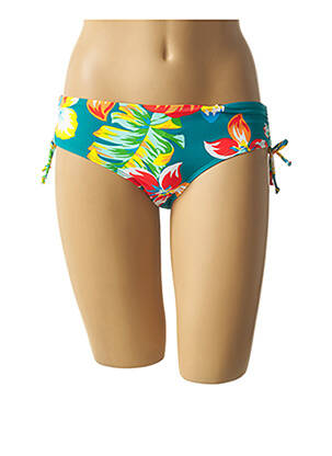Bas de maillot de bain imprimé tie and dye culotte bleu BELCOR femme