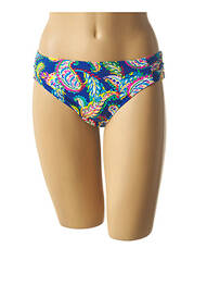 Bas de maillot de bain imprimé fantaisie culotte bleu BELCOR femme