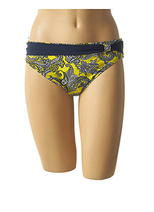 Bas de maillot de bain imprimé fantaisie culotte bleu BELCOR femme