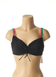 Haut de maillot de bain stretch noir BELCOR femme