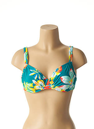 Haut de maillot de bain stretch vert BELCOR femme