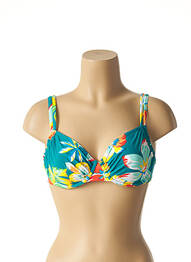 Haut de maillot de bain stretch vert BELCOR femme