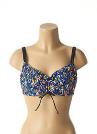 Haut de maillot de bain stretch bleu BELCOR femme