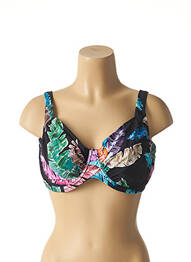 Haut de maillot de bain stretch noir BELCOR femme