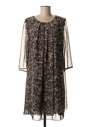 Robe courte manches longues manches longues noir LE PHARE DE LA BALEINE femme