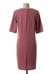 Robe mi-longue rose SANDWICH pour femme seconde vue