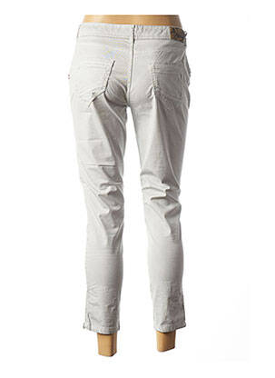 Pantalon 7/8 stretch taille basse gris SO SOON femme