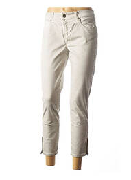 Pantalon 7/8 stretch taille basse gris ET COMPAGNIE femme