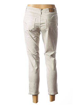 Pantalon 7/8 stretch taille basse gris ET COMPAGNIE femme