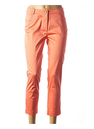 Pantacourt tissage popeline taille normale orange ANNE KELLY femme