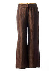 Pantalon large marron MY WAY FER pour femme seconde vue