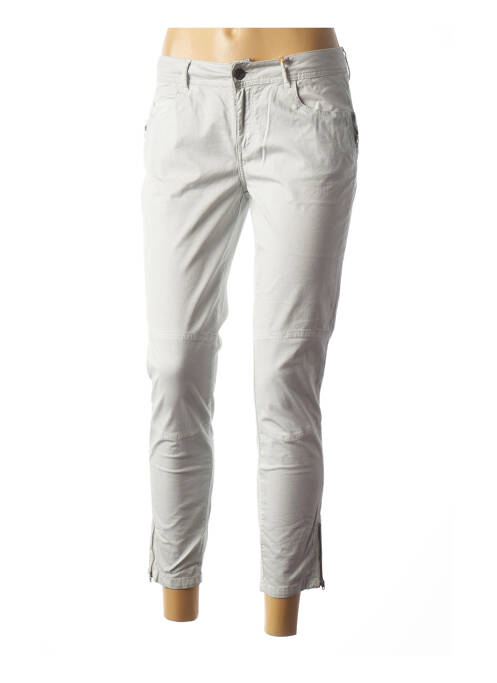 Pantalon 7/8 stretch taille basse gris SO SOON femme