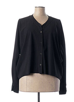 Chemisier coupe droite manches longues noir ELEMENTE CLEMENTE femme