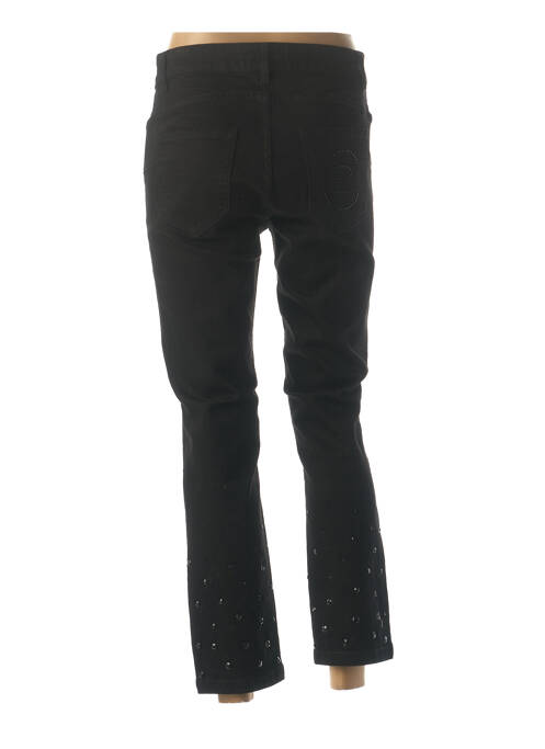 Jeans coupe droite noir CRISTINA BARROS pour femme