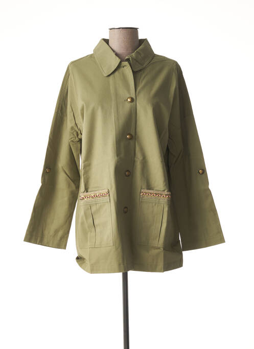 Veste casual vert YUKA pour femme