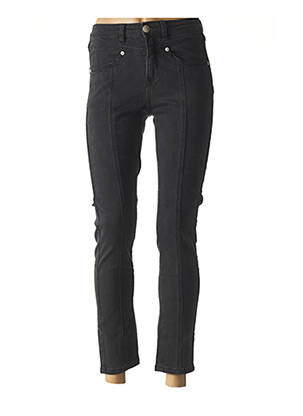 Jeans coupe slim noir SUNCOO pour femme