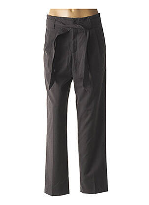 Pantalon droit gris GRACE & MILA pour femme