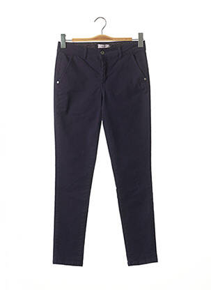 Pantalon chino tissage popeline taille normale violet KEZY femme