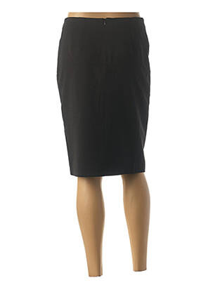 Jupe mi-longue coupe droite noir CHRISTINE LAURE femme