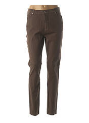 Pantalon marron MARBLE pour femme seconde vue