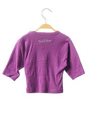 T-shirt violet MILK ON THE ROCKS pour fille seconde vue
