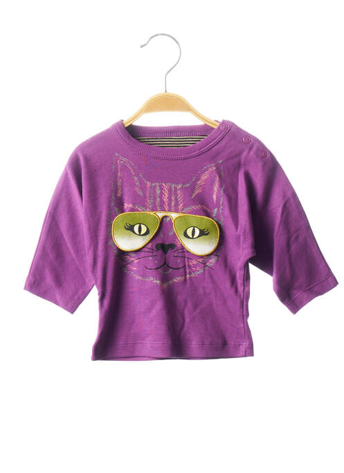 T-shirt violet MILK ON THE ROCKS pour fille