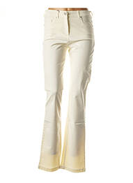 Pantalon flare stretch taille basse beige PAUL BRIAL femme