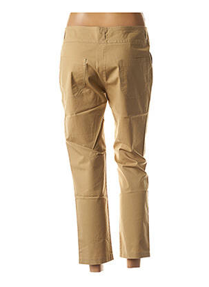 Pantalon 7/8 stretch taille normale beige RIVIERES DE LUNE femme