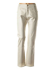 Pantalon slim beige RIVIERES DE LUNE pour femme seconde vue