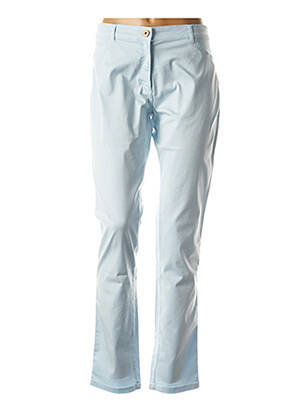 Pantalon slim bleu RIVIERES DE LUNE pour femme