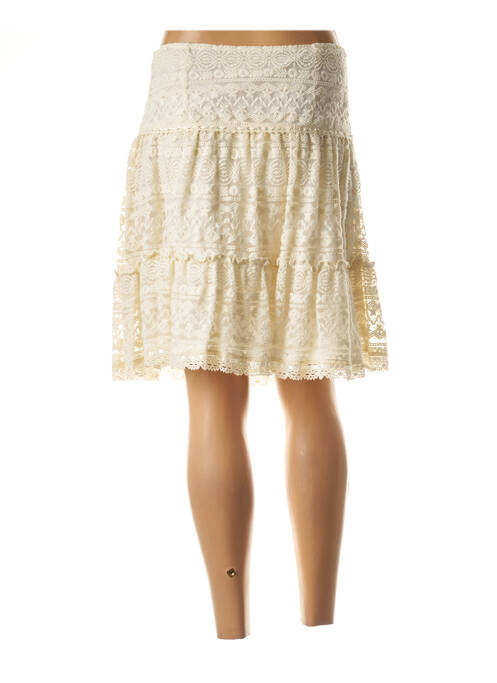 Jupe mi-longue beige PAUL BRIAL pour femme