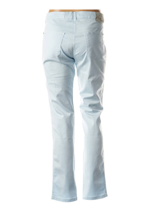 Pantalon slim bleu RIVIERES DE LUNE pour femme