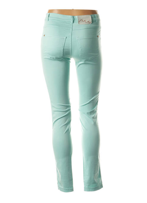 Pantalon slim vert RIVIERES DE LUNE femme