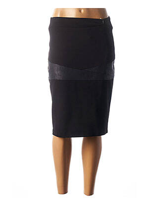 Jupe mi-longue coupe droite noir MERI & ESCA femme