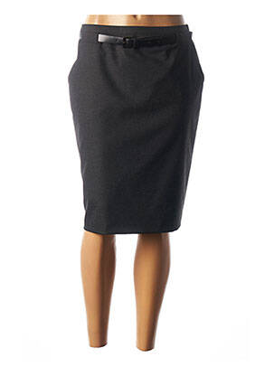 Jupe mi-longue coupe droite gris MERI & ESCA femme