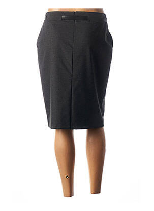 Jupe mi-longue coupe droite gris MERI & ESCA femme