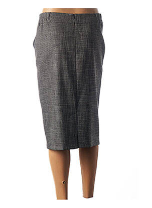 Jupe mi-longue coupe droite gris GUY DUBOUIS femme