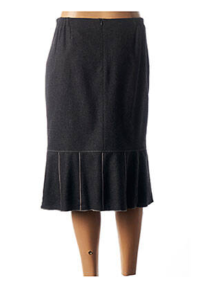 Jupe mi-longue coupe évasée noir GUY DUBOUIS femme