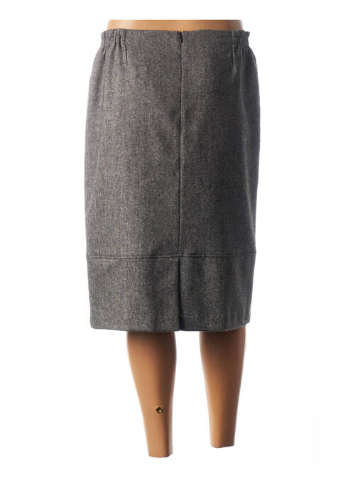 Jupe mi-longue gris GUY DUBOUIS pour femme
