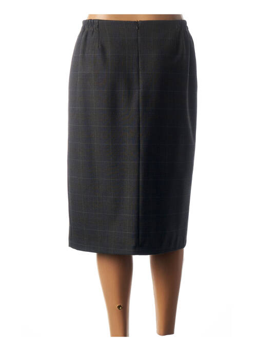 Jupe mi-longue gris GUY DUBOUIS pour femme
