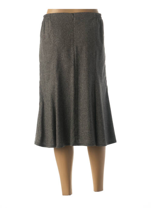 Jupe mi-longue gris GUY DUBOUIS pour femme