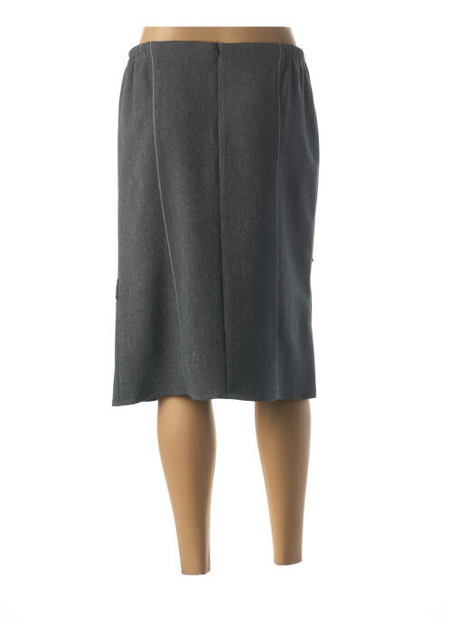 Jupe mi-longue gris GUY DUBOUIS pour femme